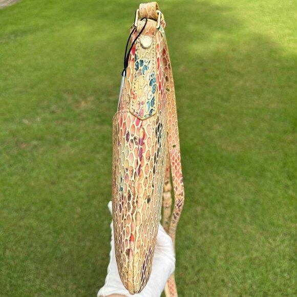 Brahmin Jody Multi Junie Snake Embossed Leather Crossbody H78183000050 NWT - Picture 6 of 16